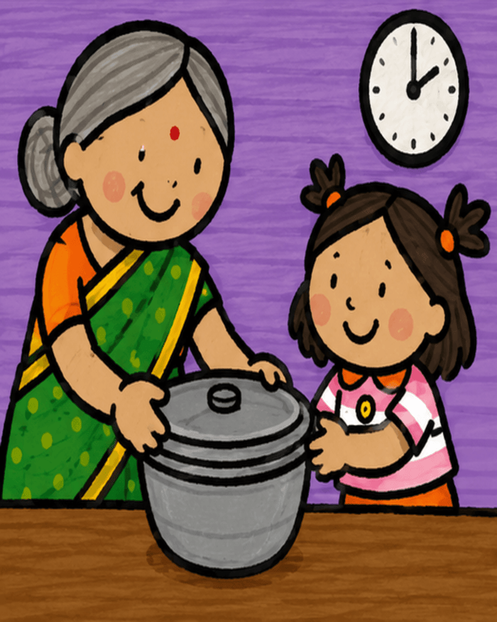 Child reading AlliReads in English