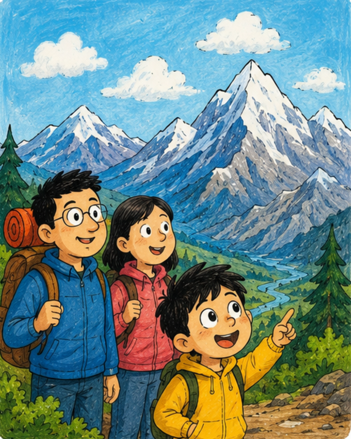 Child reading AlliReads in Hindi